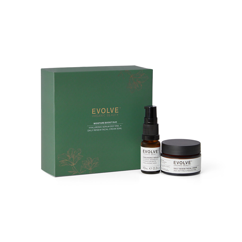 EVOLVE MOISTURE BOOST DUO Gavesett - Hyaluronic Serum 10ml + Daily Renew Facial Cream 30ml - Gavesett - JK-Shop