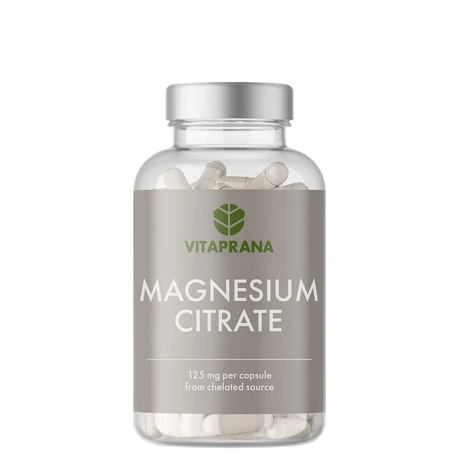 Magnesiumsitrat 125 mg 100 kapsler - Vitaminer og kosttilskudd - JK-Shop