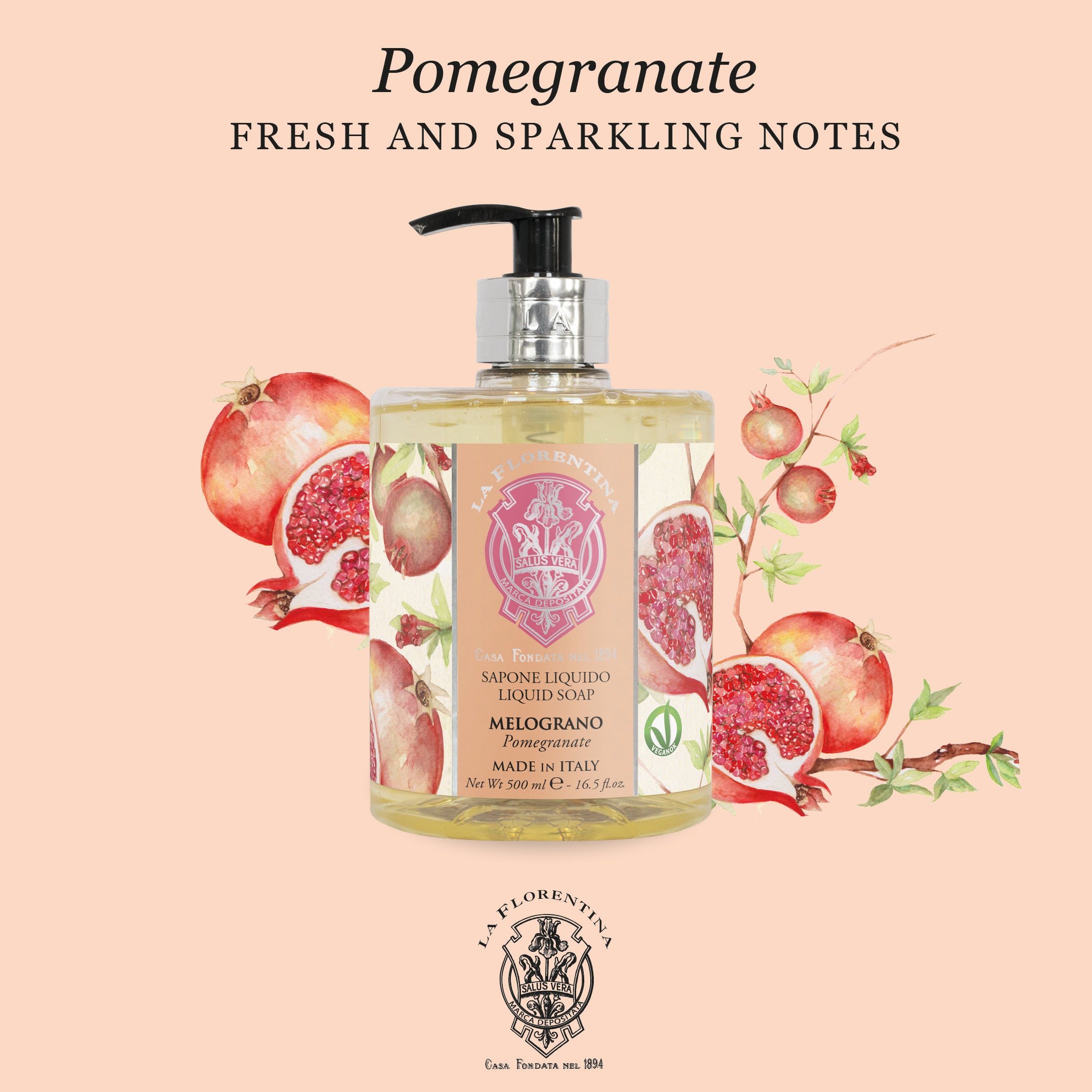 Mario Fissi La Florentina Flytende såpe 500ml - 7 dufter - Såpe - JK-Shop