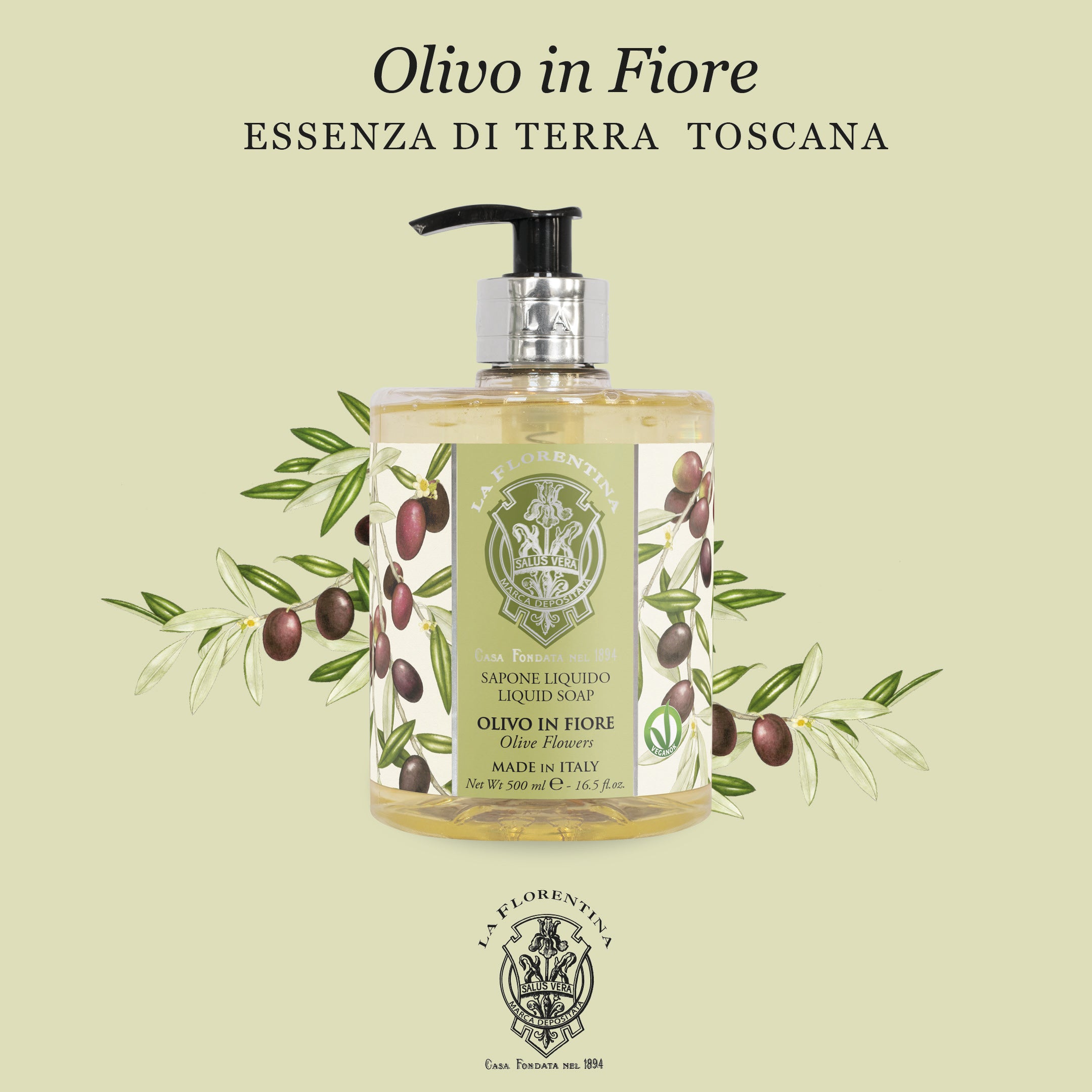 Mario Fissi La Florentina Flytende såpe 500ml - 7 dufter - Såpe - JK-Shop