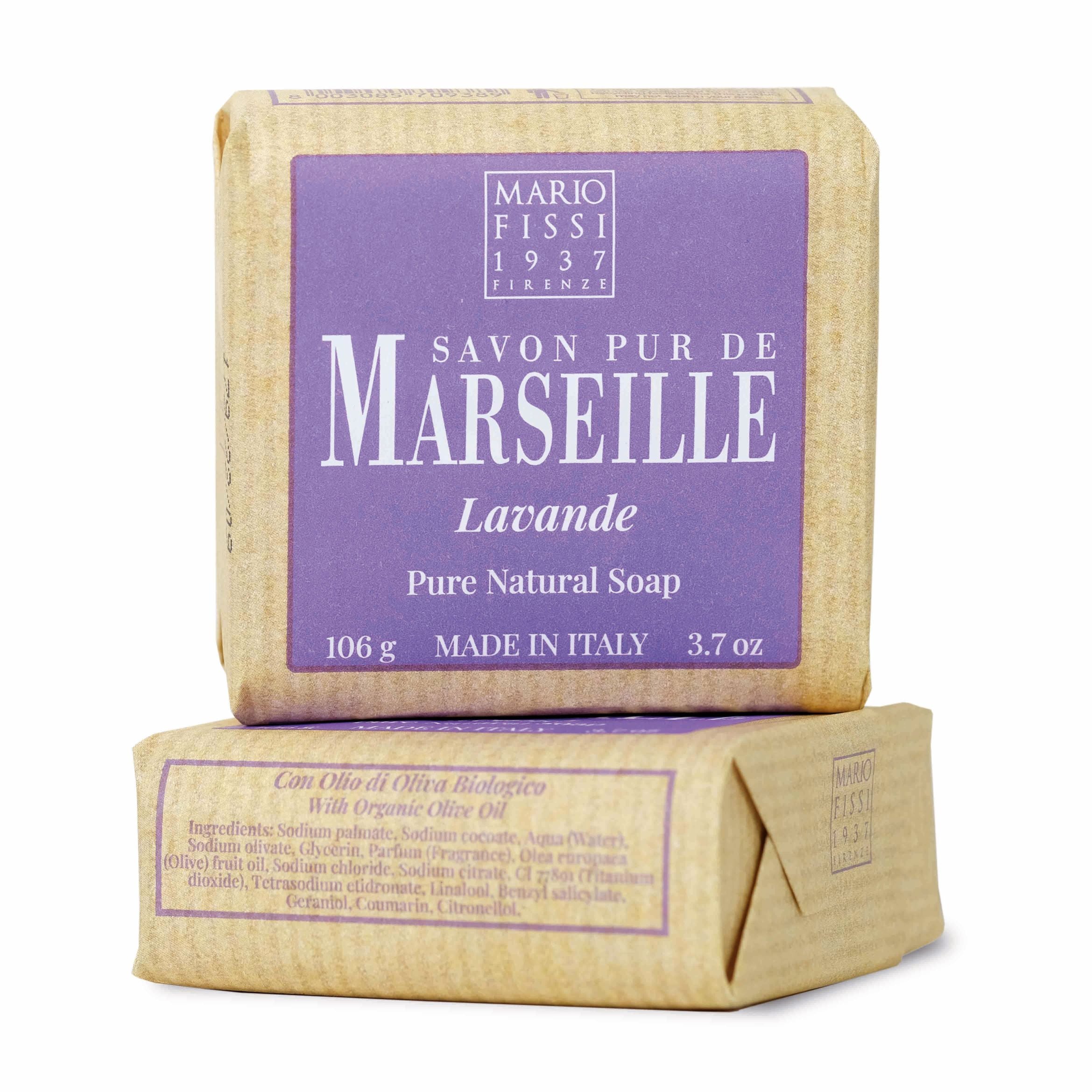 Mario Fissi Marseille Såpestykke 106g - 4 dufter - Såpe - JK-Shop