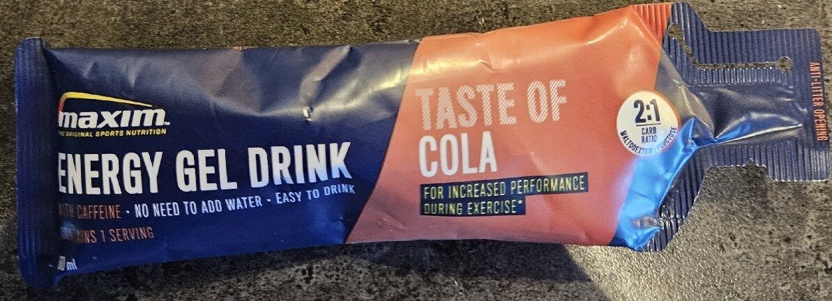 Maxim Energy Gel Drink Cola med koffein - Raske Karbohydrater - JK-Shop