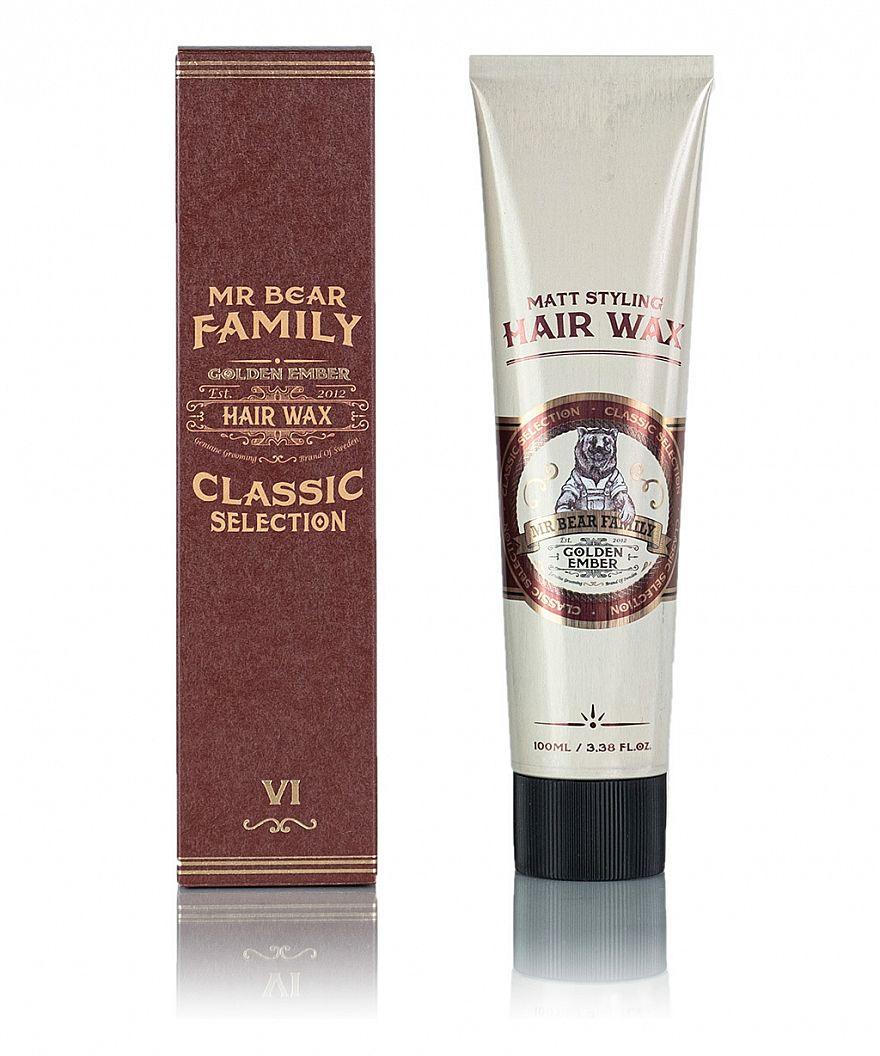 Mr Bear Family Golden Ember Hair Wax-Hårvoks-JKSHOP