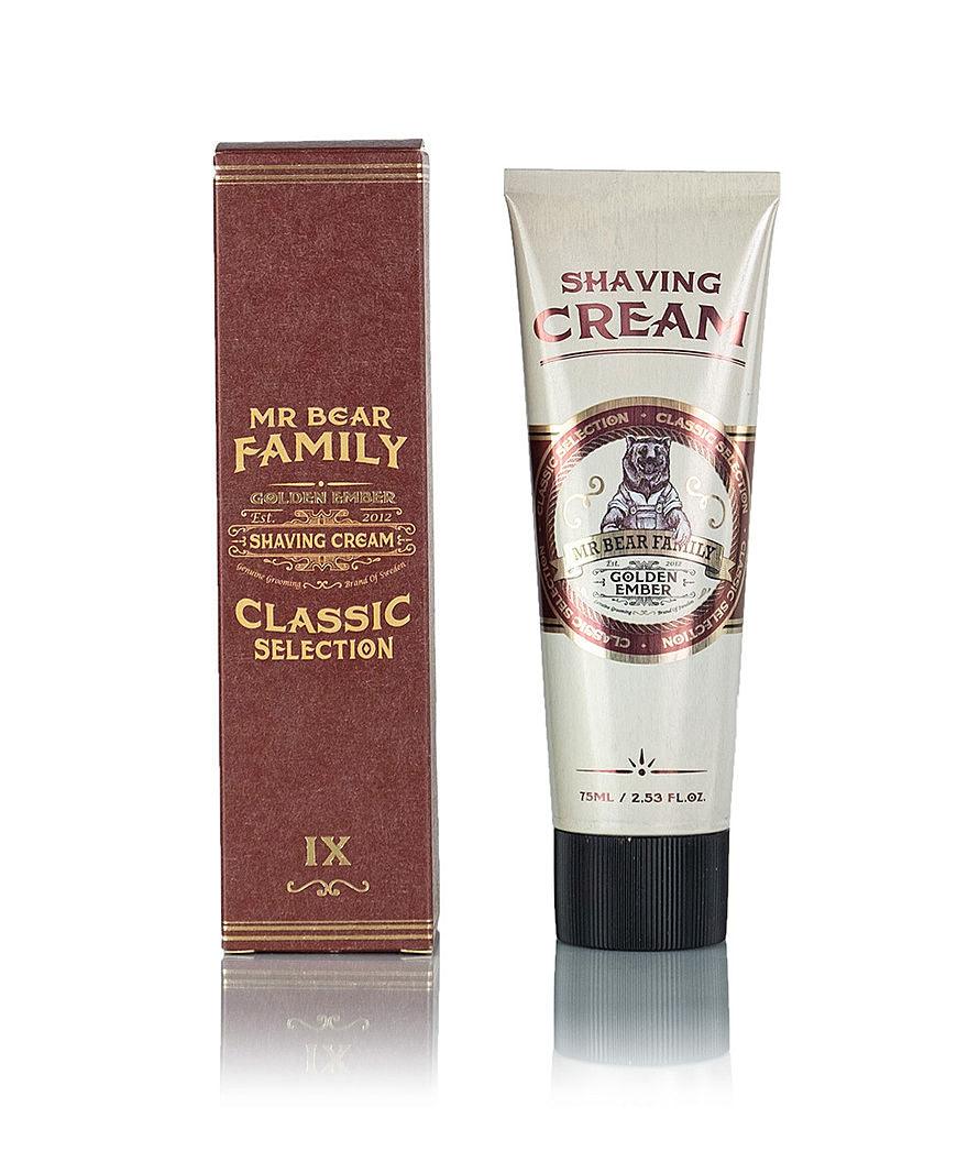 Mr Bear Family Golden Ember Shaving Cream-Barberkrem-JKSHOP