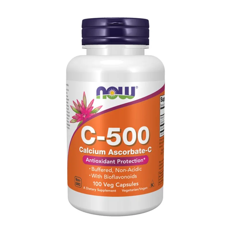 NOW C - 500 VITAMIN 100 VCAPS - Vitaminer & kosttilskudd - JK-Shop