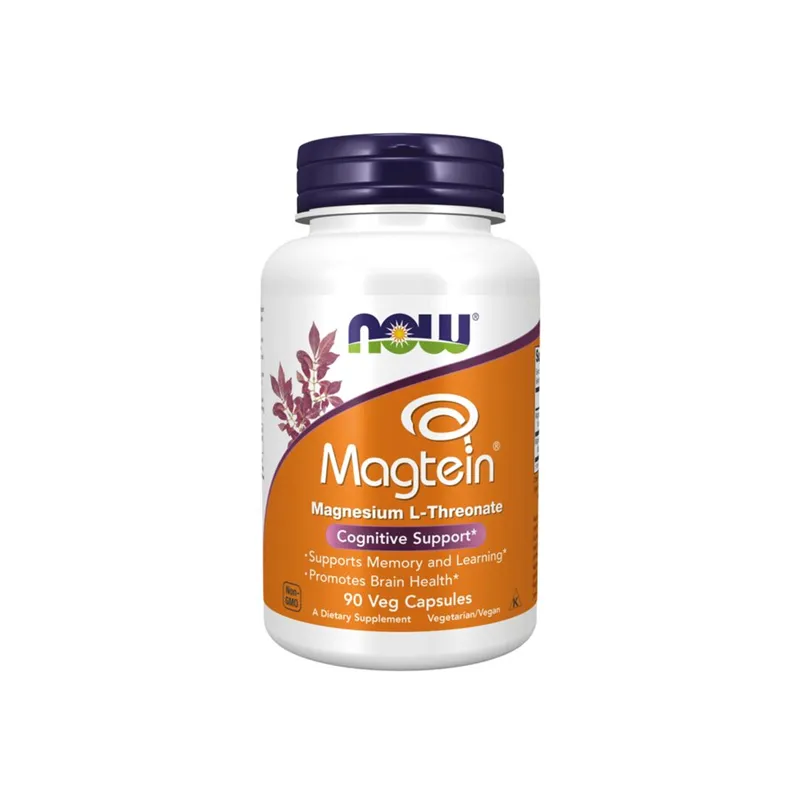 NOW MAGTEIN MAGNESIUM L THREONATE 90 KAP - Mikronæringsstoffer - JK-Shop