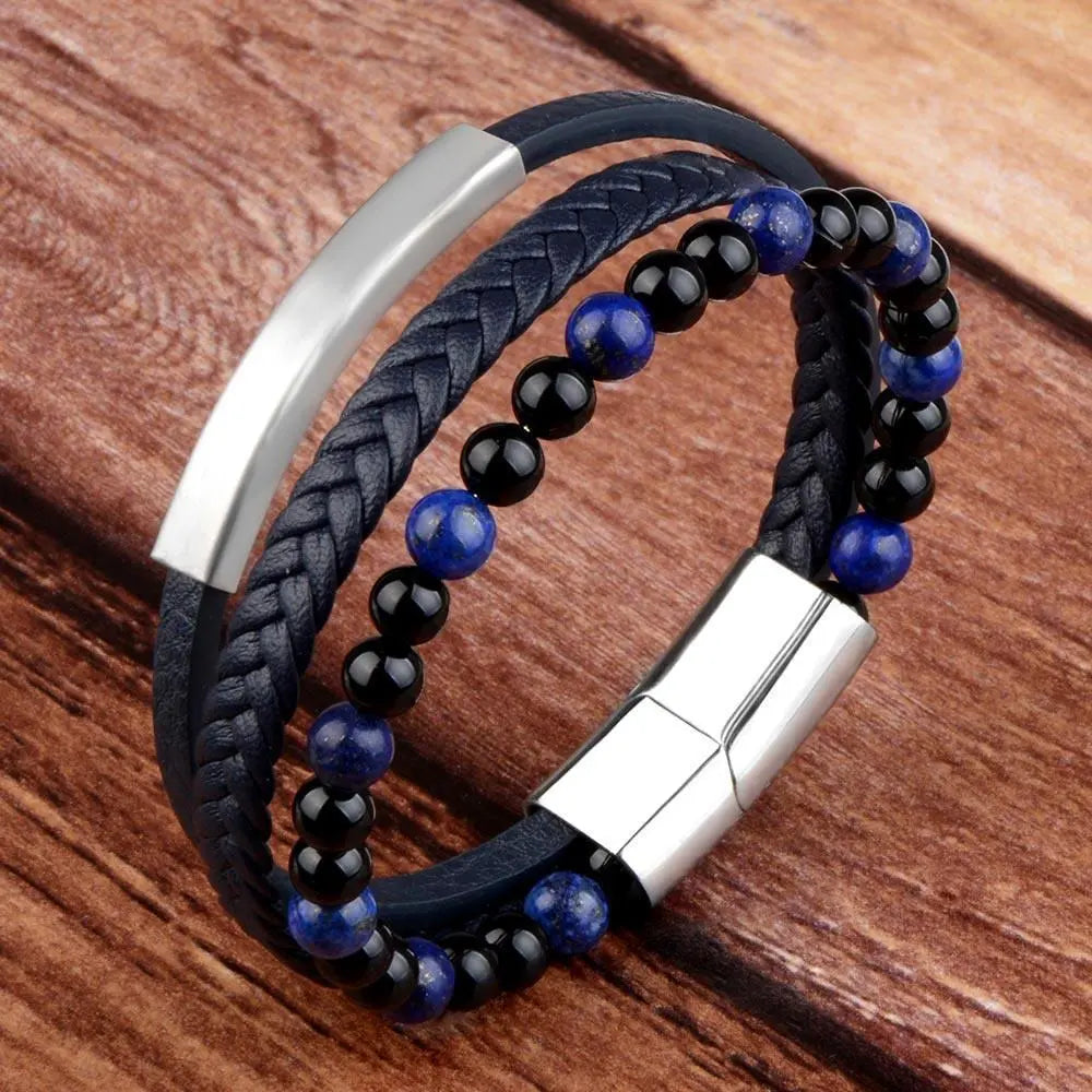Naturstein perler armbånd-Armbånd-JKSHOP