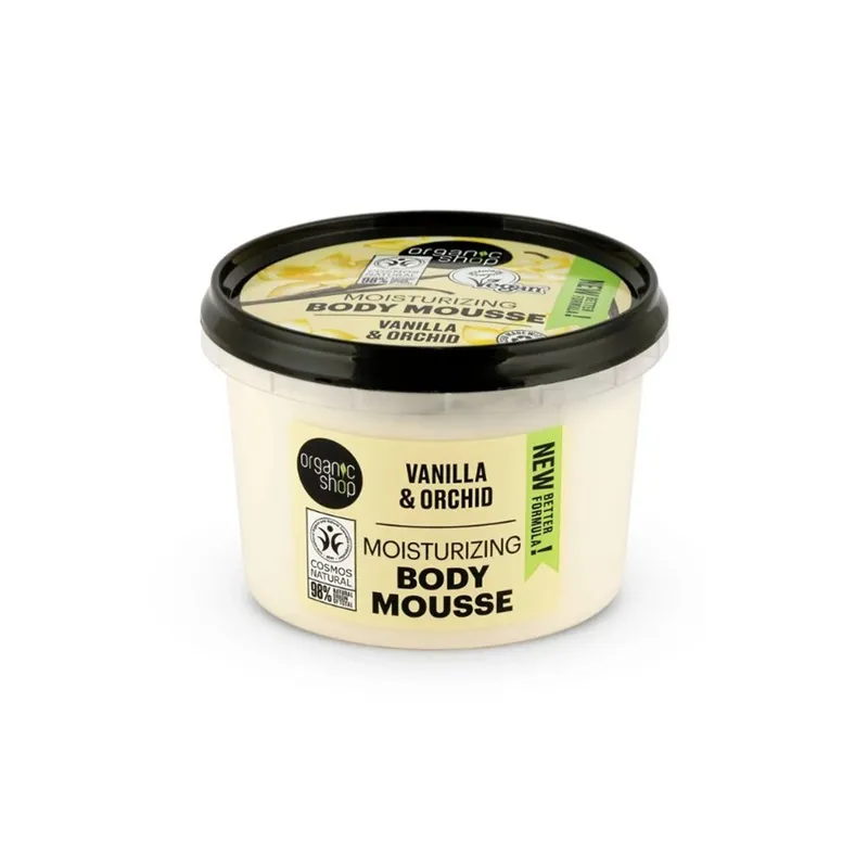 ORGANIC SHOP BODY MOUSSE VANILLA & ORCHID 250ML - Dusjkrem - JK-Shop