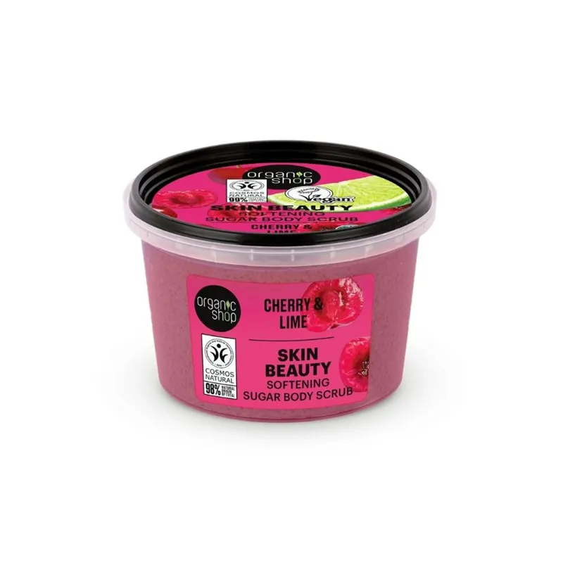 ORGANIC SHOP CHERRY & LIME BODYSCRUB 250ML - Dusjskum - JK-Shop