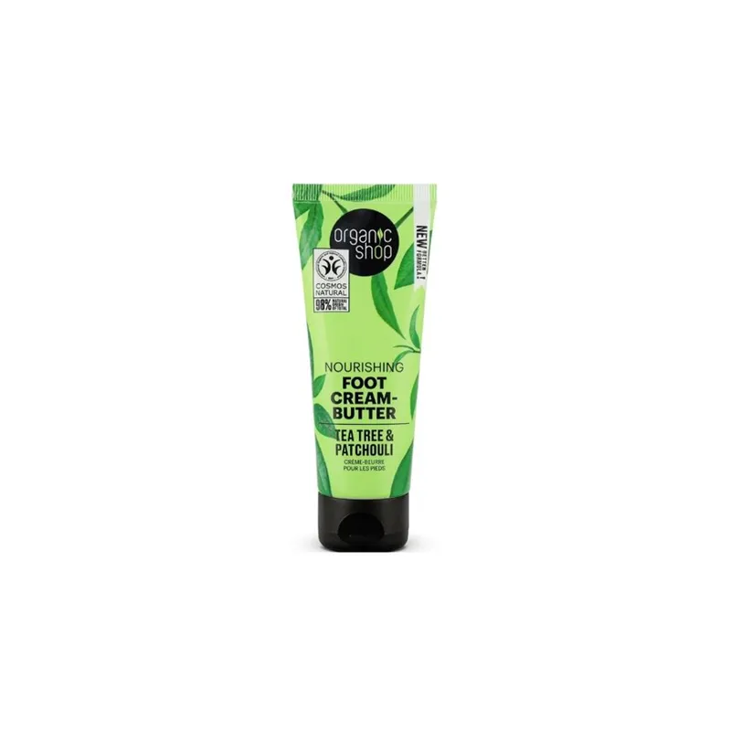 ORGANIC SHOP FOOT CREAM-BUTTER TEA TREE & PATCHOULI 75ML - Fotkrem - JK-Shop