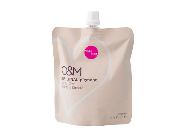 O&M Pigment- Vivid Pink 200ml - Hårfarge - JK-Shop