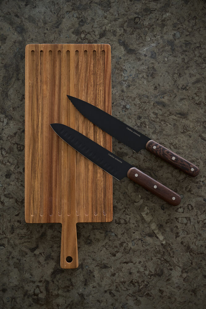 Orrefors Jernverk Blacksmith kniver 2-pk med skjærebrett - Kniver - JK-Shop