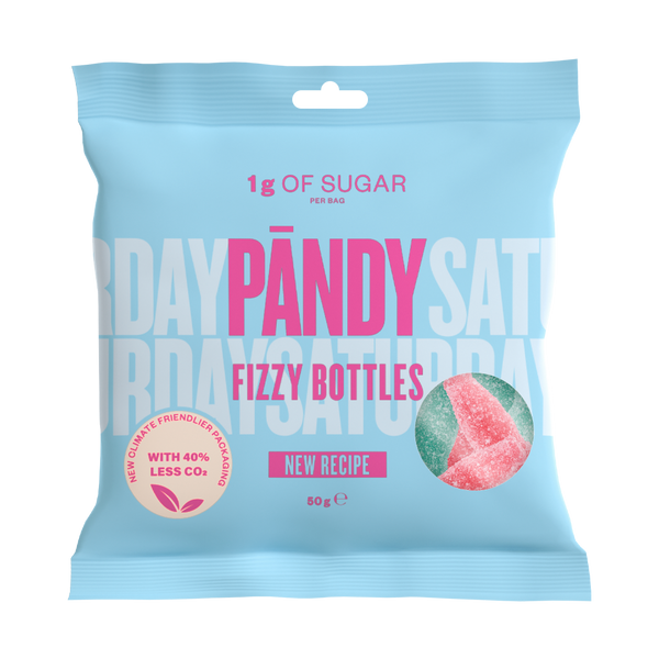 Pandy Candy, 50g x 14stk, Fizzy Bottles (Copy) - Sukkerredusert godteri - JK-Shop