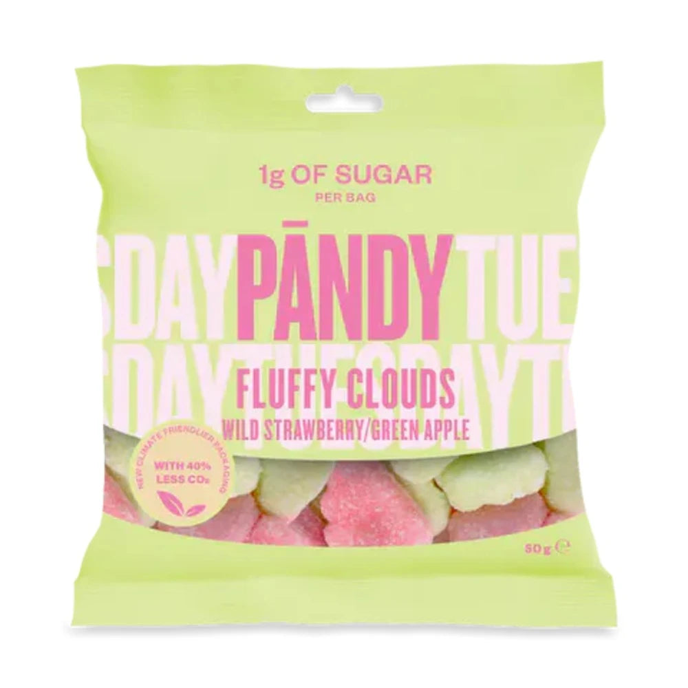 Pandy Candy, 50g x 14stk, Fluffy Clouds (Copy) - Sukkerredusert godteri - JK-Shop
