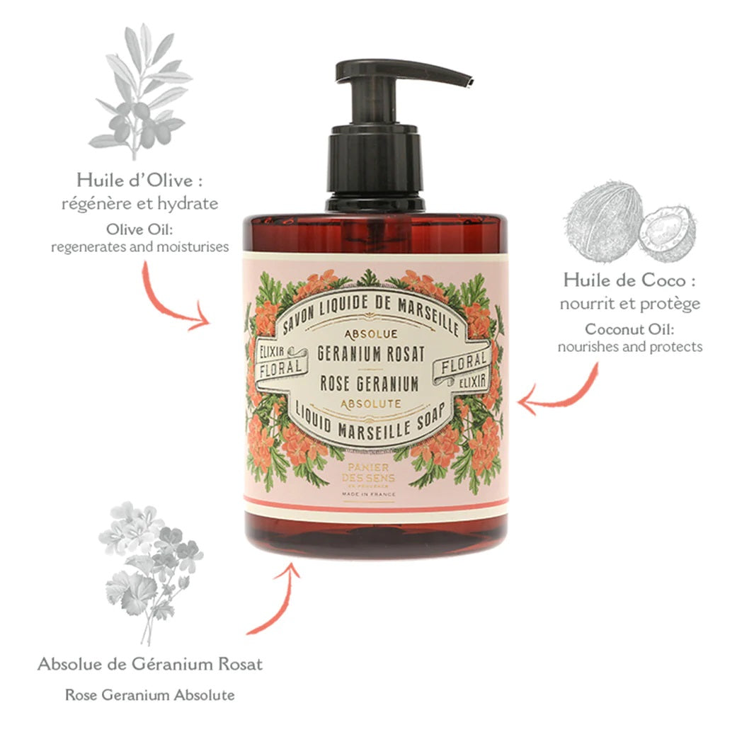 Panier Absolute Flytende såpe Rose Geranium serie - Såpe - JK-Shop
