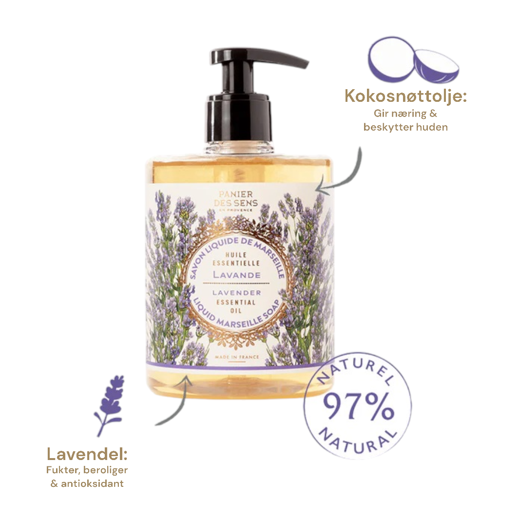 Panier Essensielle Flytende Såpe - 5 dufter - Såpe - JK-Shop