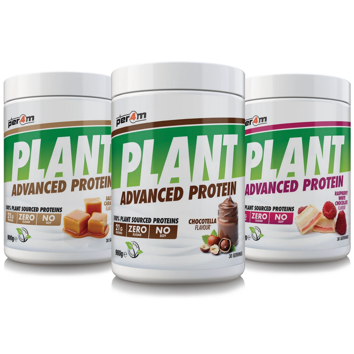 Per4M Plant Protein, 900g - 2 smaker - Annet kosttilskudd - JK-Shop