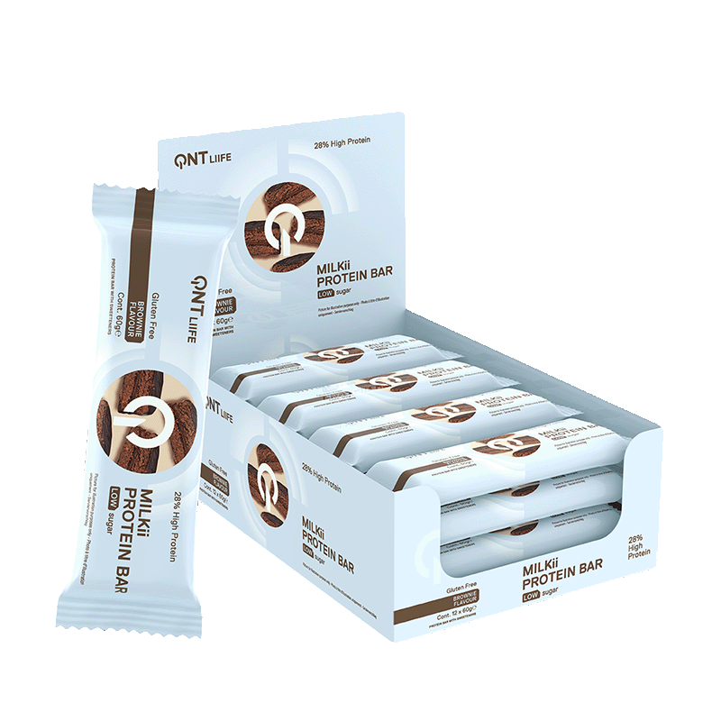 QNT Milkii Protein Bar, 12x60g, Brownie -  - JK-Shop