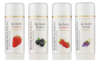 Rosenserien Lip Balm Strawberry 7,5ml - Leppepomade - JK-Shop