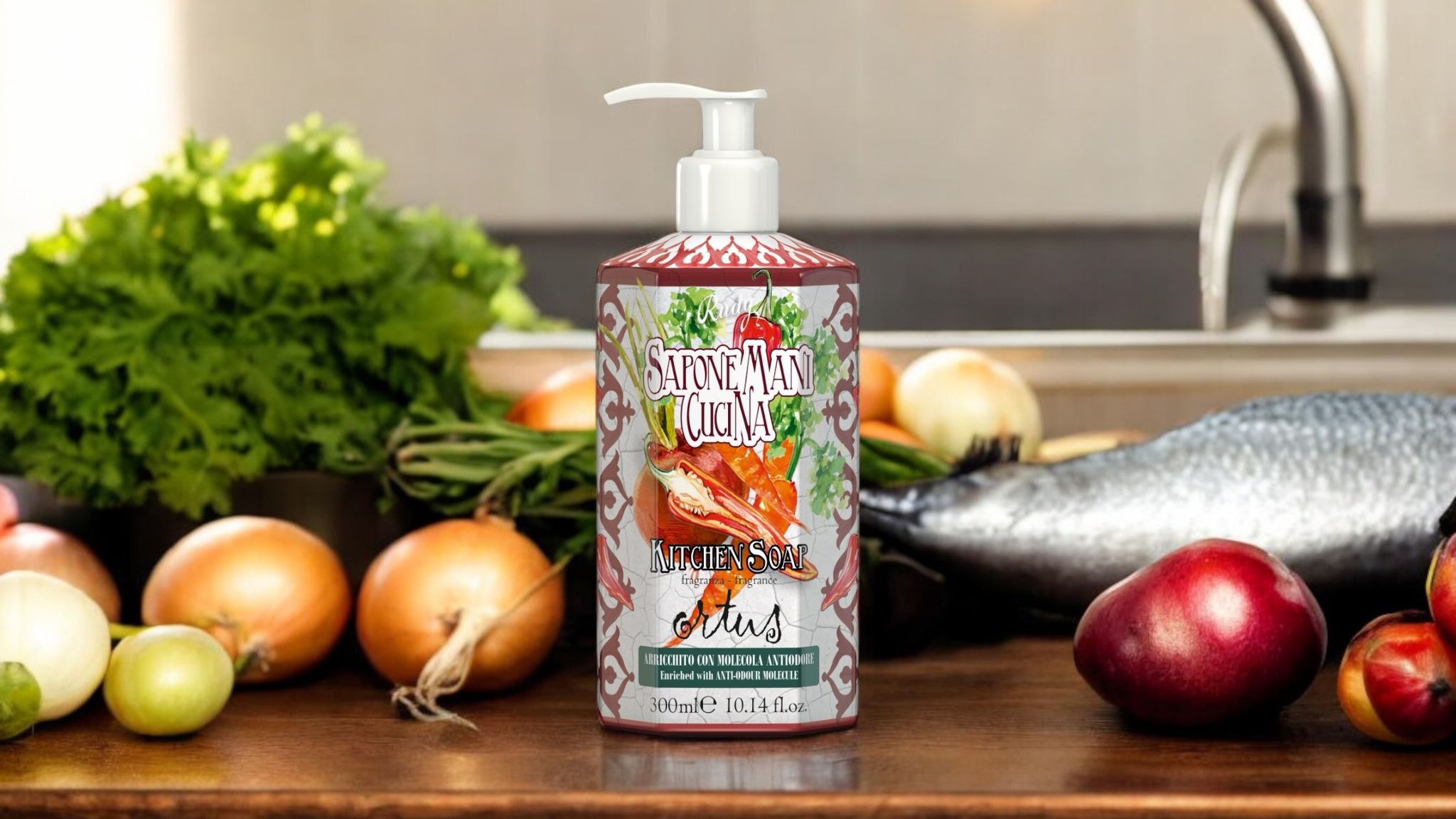 Rudy Profumi Maioliche Håndsåpe Kjøkken - Ortus, anti-odor - Håndsåpe - JK-Shop