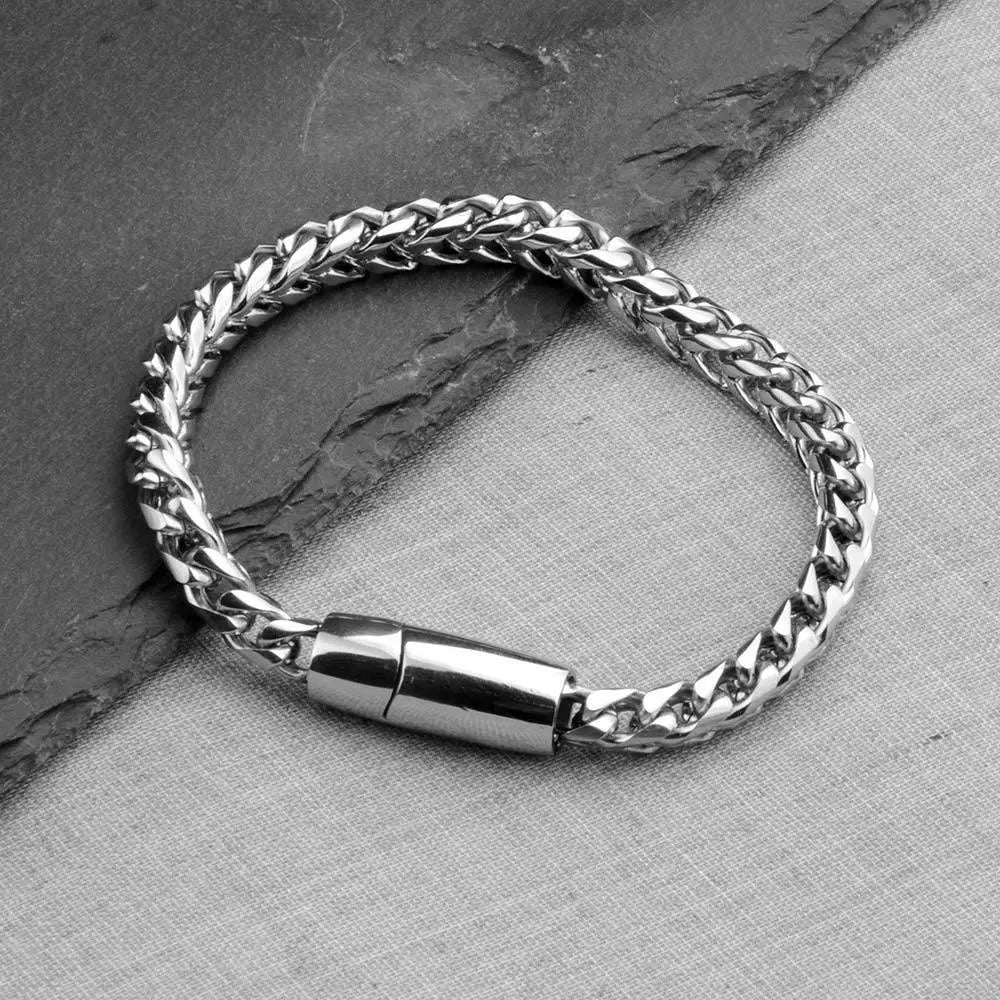 Rustfritt stål vintage kjedekobling armbånd-Armbånd-JKSHOP