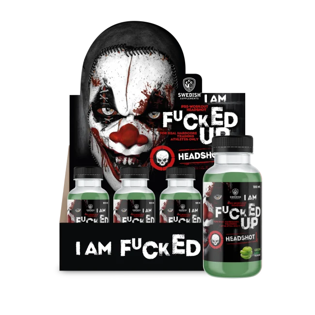 SS Fucked Up Headshot, 16x100ml, Green Apple - Vitaminer & kosttilskudd - JK-Shop