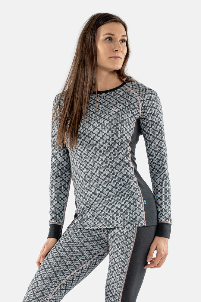 Termo Sequal Jaquard Round neck LS W - Undertøy - JK-Shop