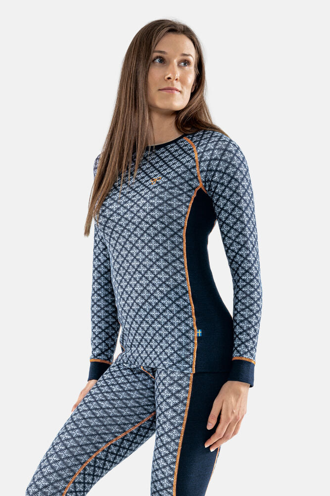 Termo Sequal Jaquard Round neck LS W - Undertøy - JK-Shop