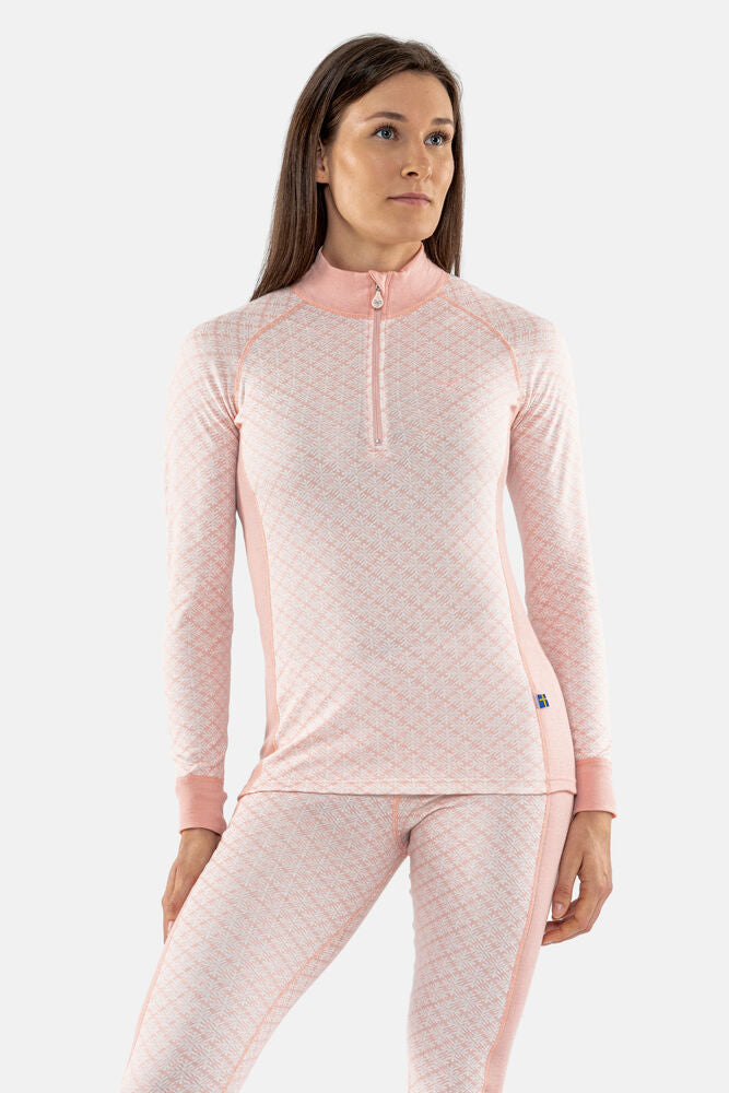 Termo Sequal Jaquard Turtle neck w. zip LS - Undertøy - JK-Shop