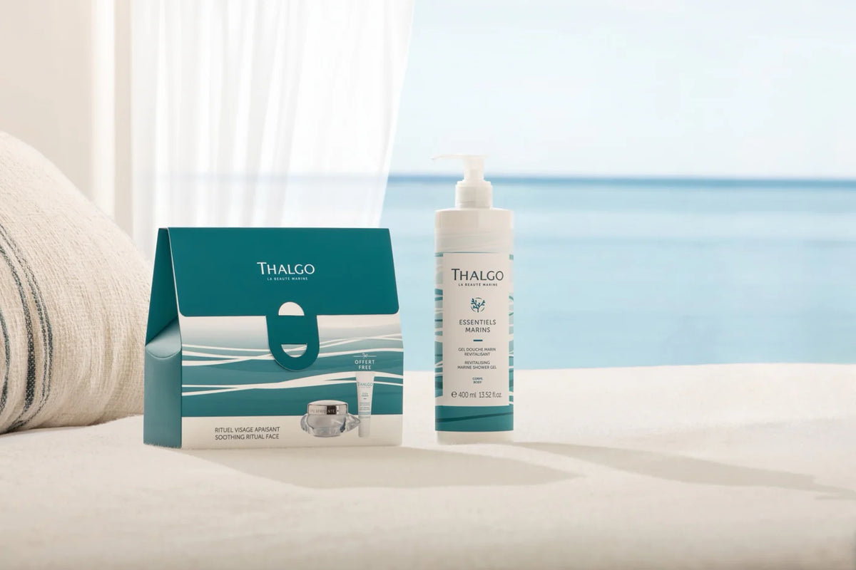 Thalgo Cica Marin Soothing Face Ritual hudpleiesett sett fra siden