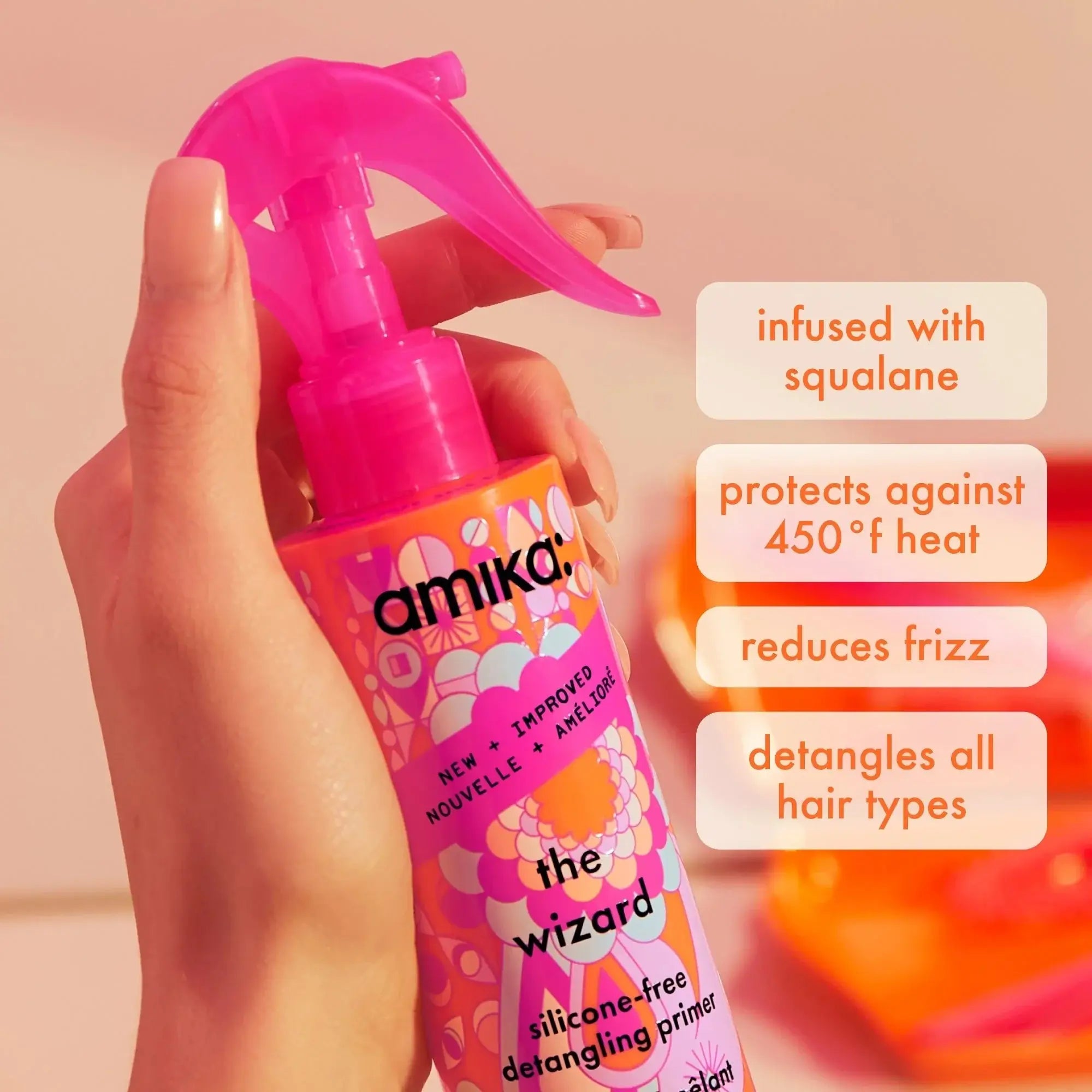 Amika The Wizard Silicone-Free Detangling Hair Primer 150ml-Leave-in-JKSHOP