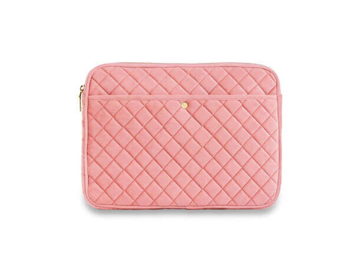 Fan Palm Laptop Sleeve- Rose Velvet-Tilbehør-JKSHOP