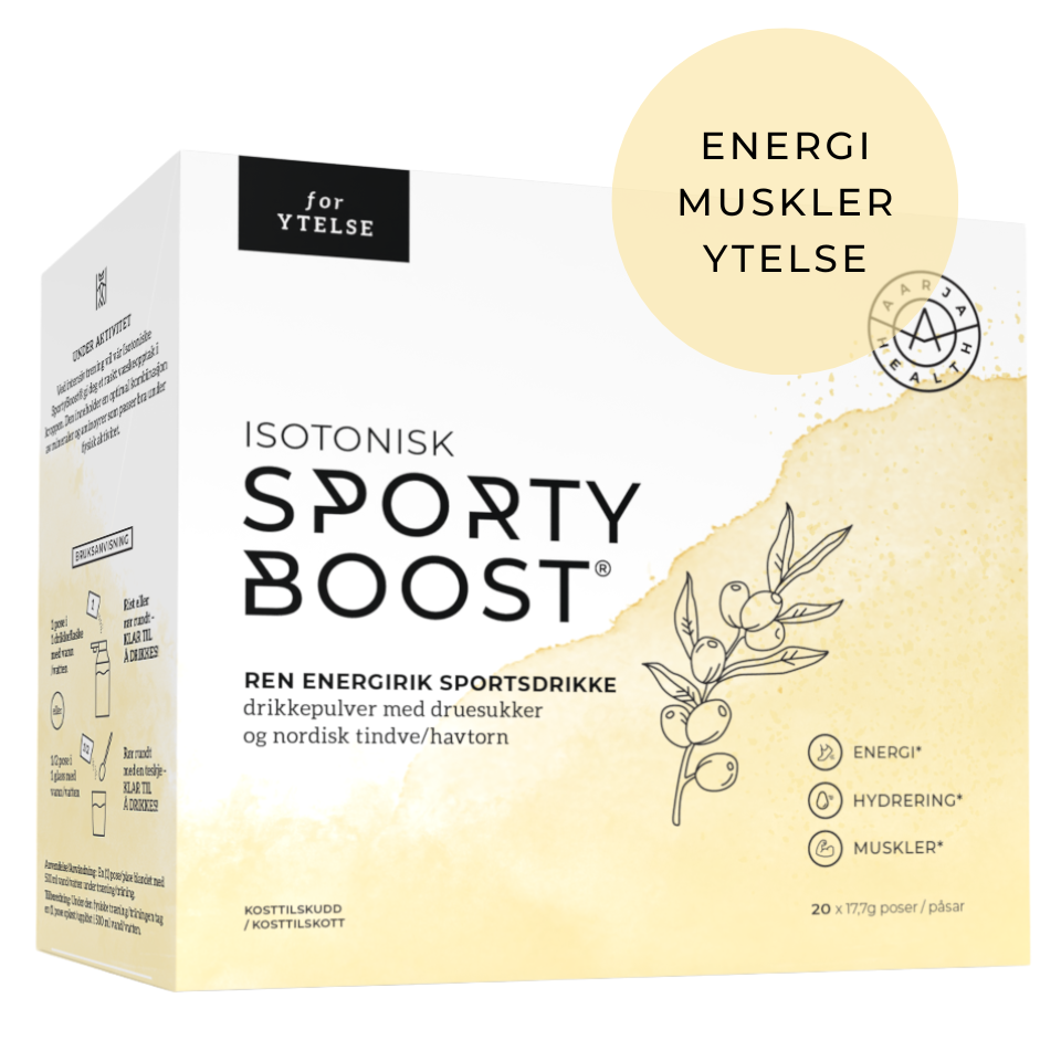 Aarja Health ISOTONISK SPORTY BOOST® & TINDVE