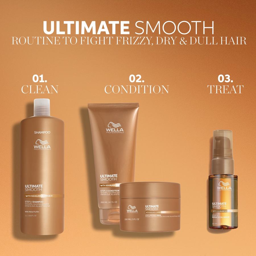Wella Ultimate Smooth Shampoo 1000ml - Sjampo - JK-Shop