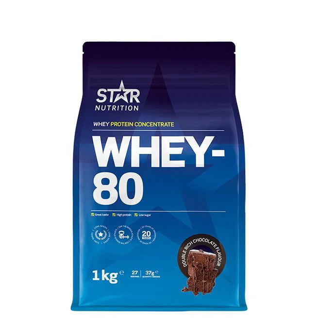 Whey-80 Myseprotein 1 kg Naturell -  - JK-Shop