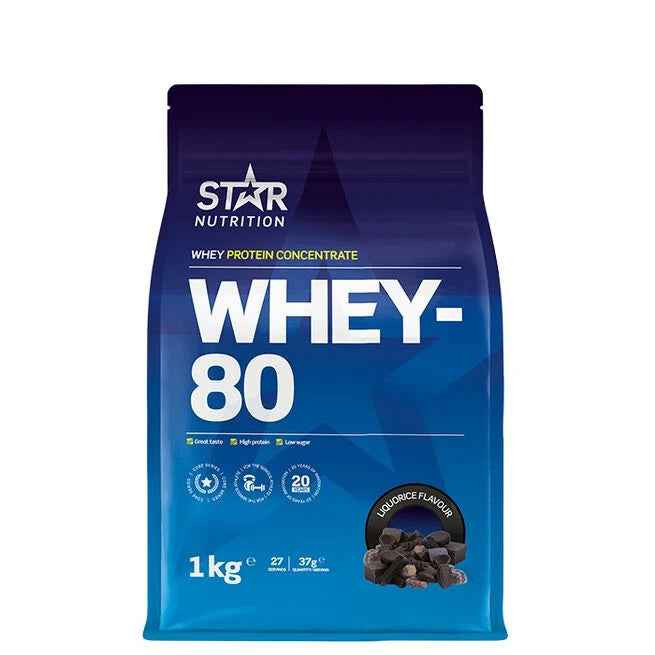Whey-80 Myseprotein 1 kg Naturell -  - JK-Shop