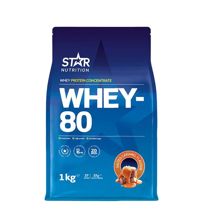 Whey-80 Myseprotein 1 kg Naturell -  - JK-Shop