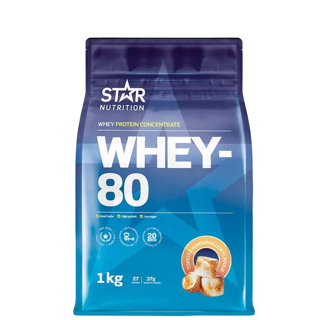 Whey-80 Myseprotein 1 kg Naturell -  - JK-Shop