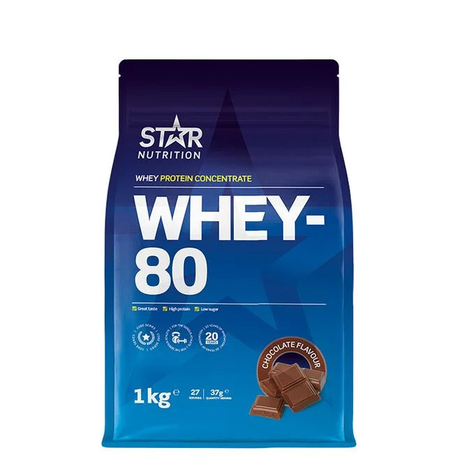 Whey-80 Myseprotein 1 kg Naturell -  - JK-Shop