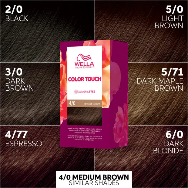 Color Touch Pure Naturals Medium Brown 4/0