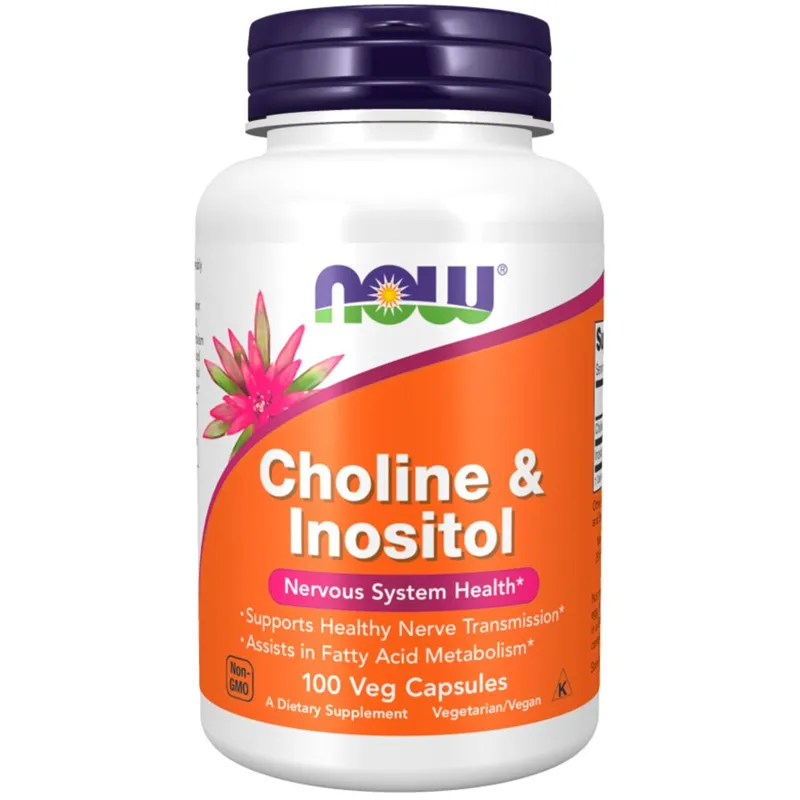 NOW CHOLINE & INOSITOL 250/250 MG 100 VCAPS
