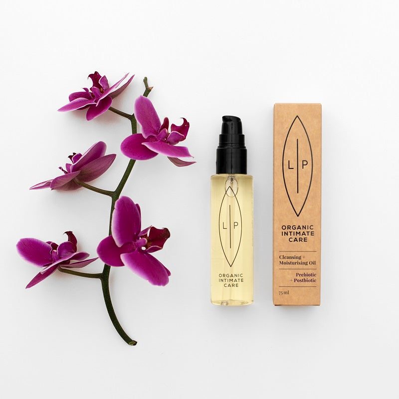 Lip Intimate Care Cleansing + Moisturising Oil, Prebiotic + Postbiotic 75 ml