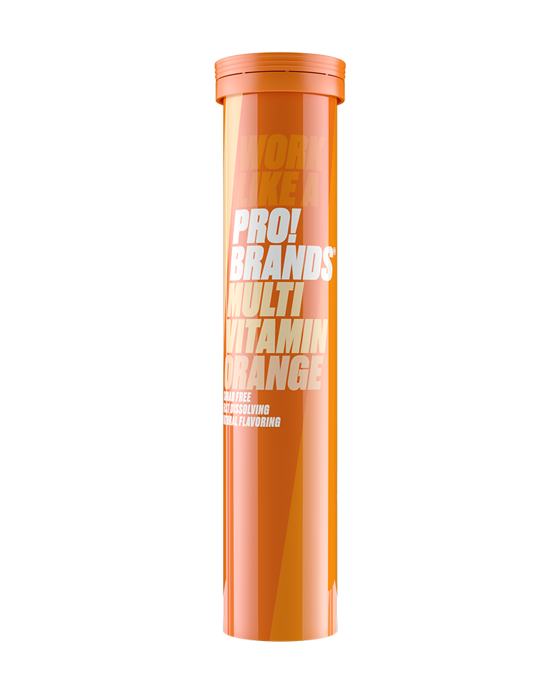 Pro!Brands MULTIvitamin, 20tabs x 12stk, Orange
