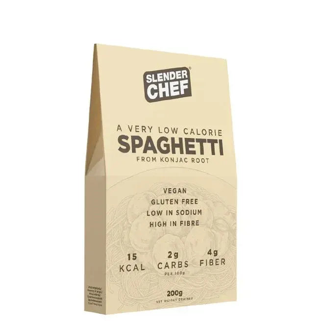 Slender Chef Konjac Spaghetti 20 x 200 g – Lavkalori Oat Spaghetti av Konjac - Ris, pasta & nudler - JK-Shop