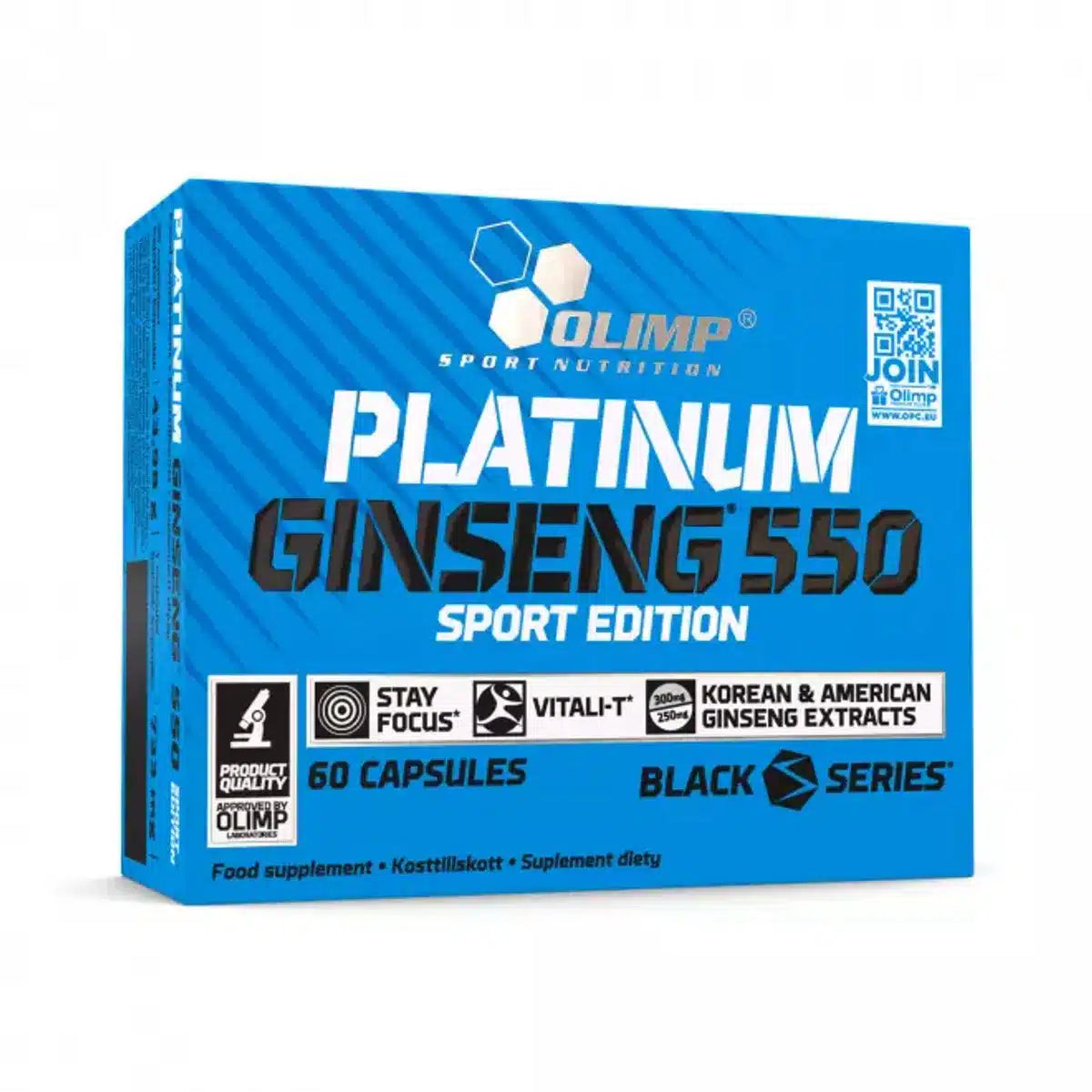 Olimp Platinum Ginseng 550 Sport Edition, 60 Caps