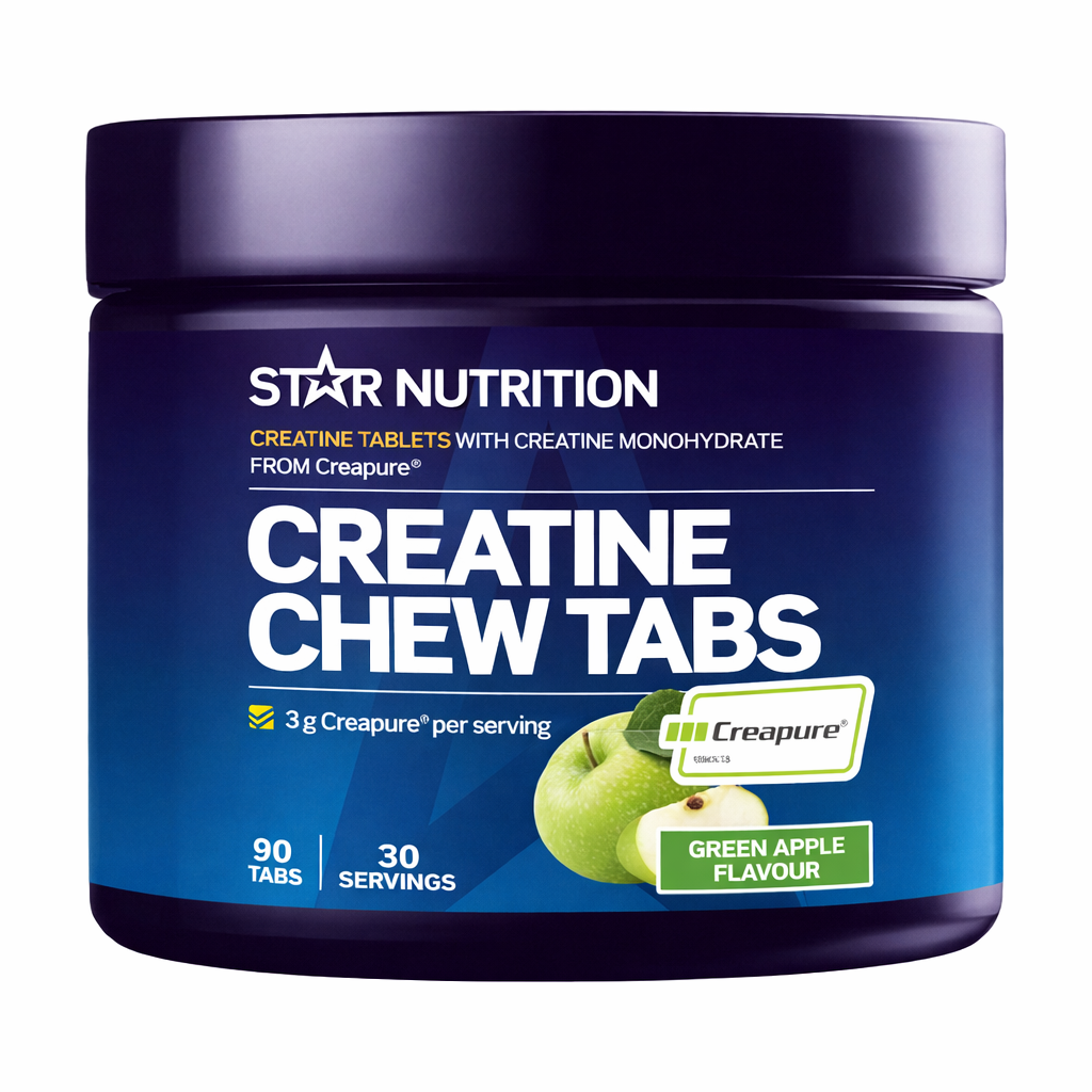 Star Nutrition Creatine Chew Tabs Green Apple kreatin tyggetabletter