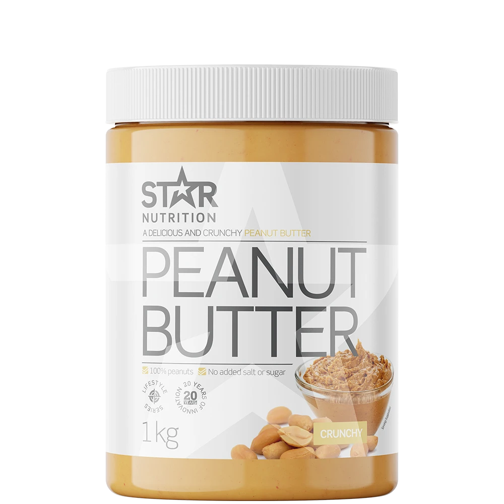 Star Nutrition Peanøttsmør 1 kg Crunchy