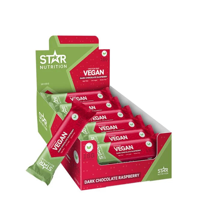 Star Nutrition Vegan Proteinbar 12 x 55 g proteinbar bilde 2