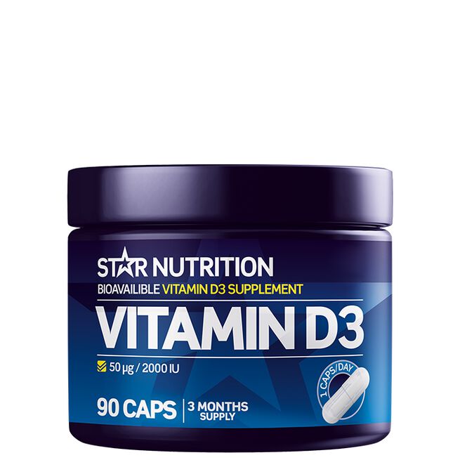 Star Nutrition Vitamin D3 90 kapsler vitamin D
