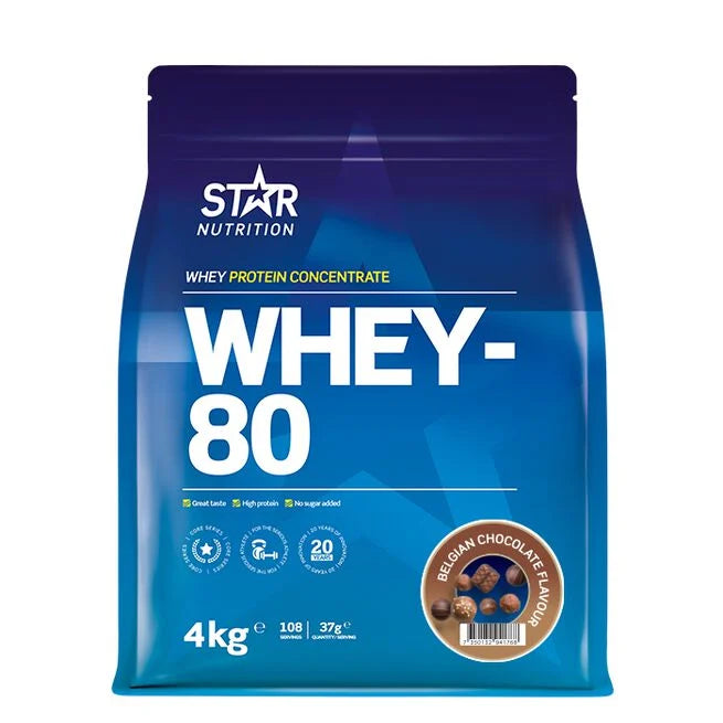 Star Nutrition Whey-80 Myseprotein 4 kg myseprotein